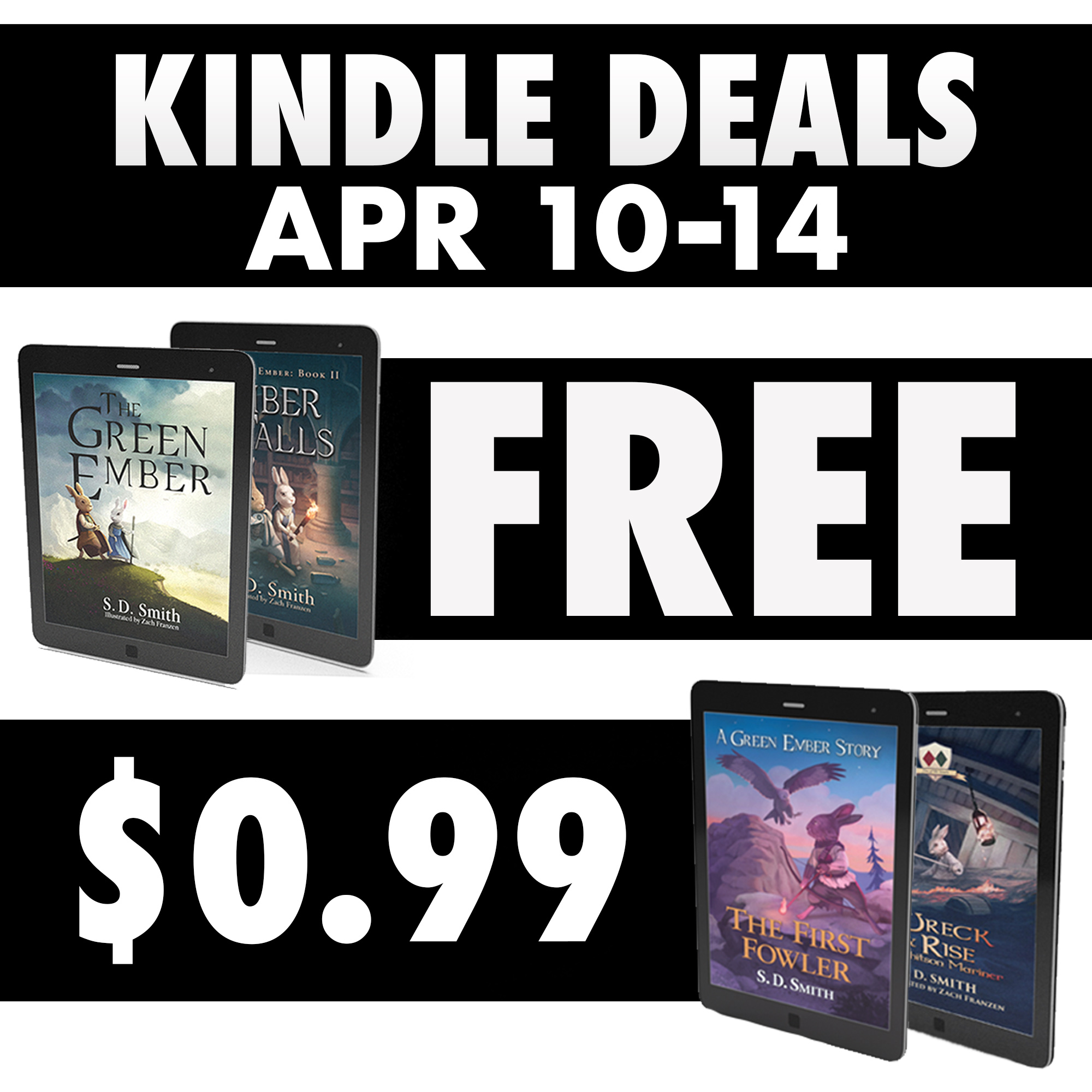 FREE GREEN EMBER! Kindle FREE + 99¢ Deals April 10-17